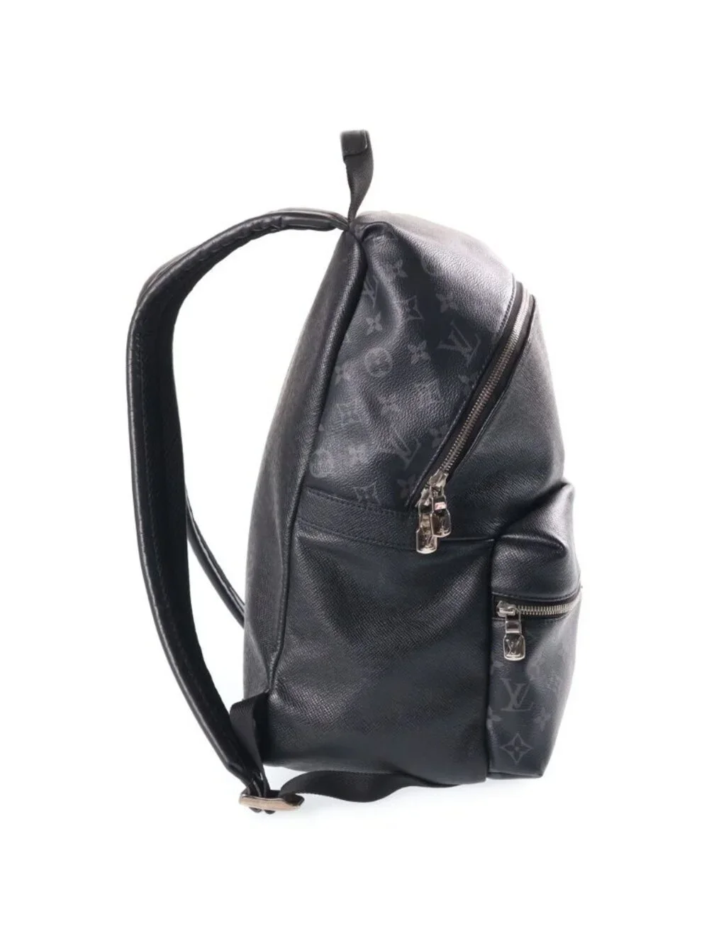 Louis Vuitton Monogram Eclipse Discovery Backpack Leather Black